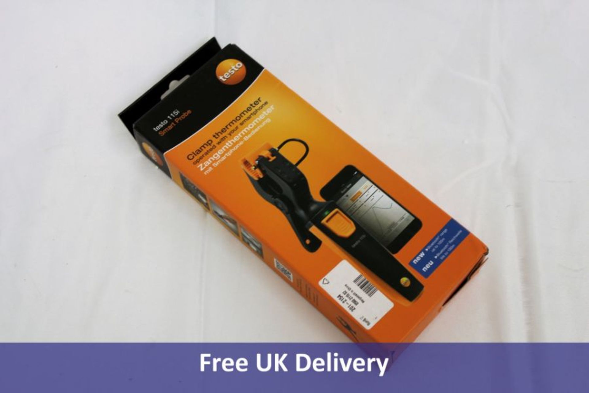 Eight Testo 115i Smart Probe Clamp Thermometers, operated from smartphone