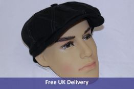 Stetson Hat, Black, Linen, Size 57M
