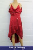 Chi Chi London Carson Dress, Red, Size 6