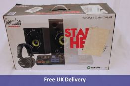 Hercules DJ Equipment Starter Kit. Box slightly damaged