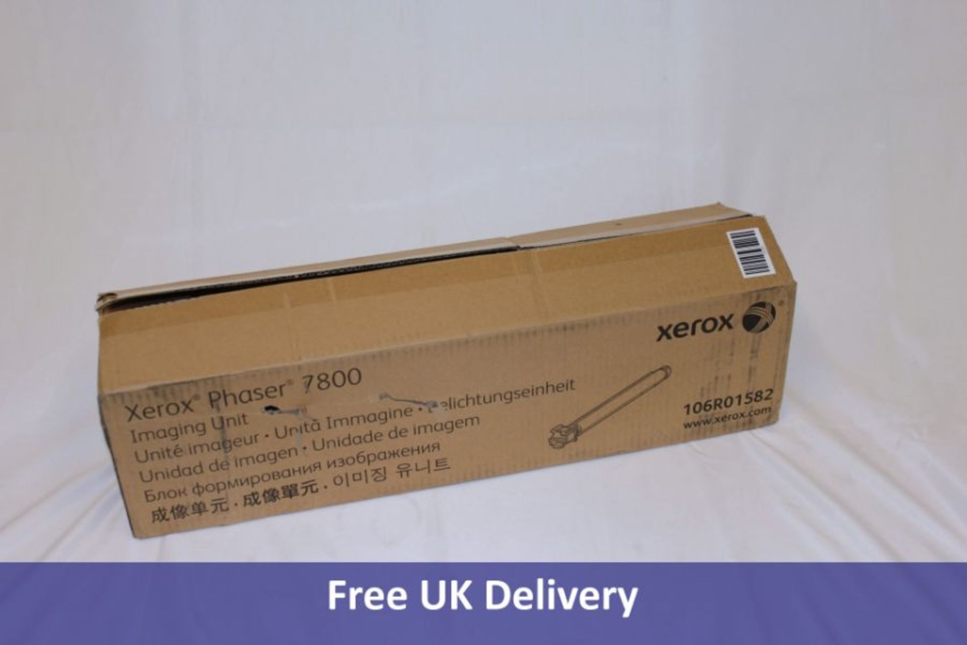 Xerox 106R01569 Black Toner Cartridge, 24,000 pages capacity, for Xerox Phaser 7800 Printers. Box op