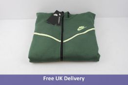 Nike Men's Tech Fleece Full Zip Hoodie, Green, Size XL