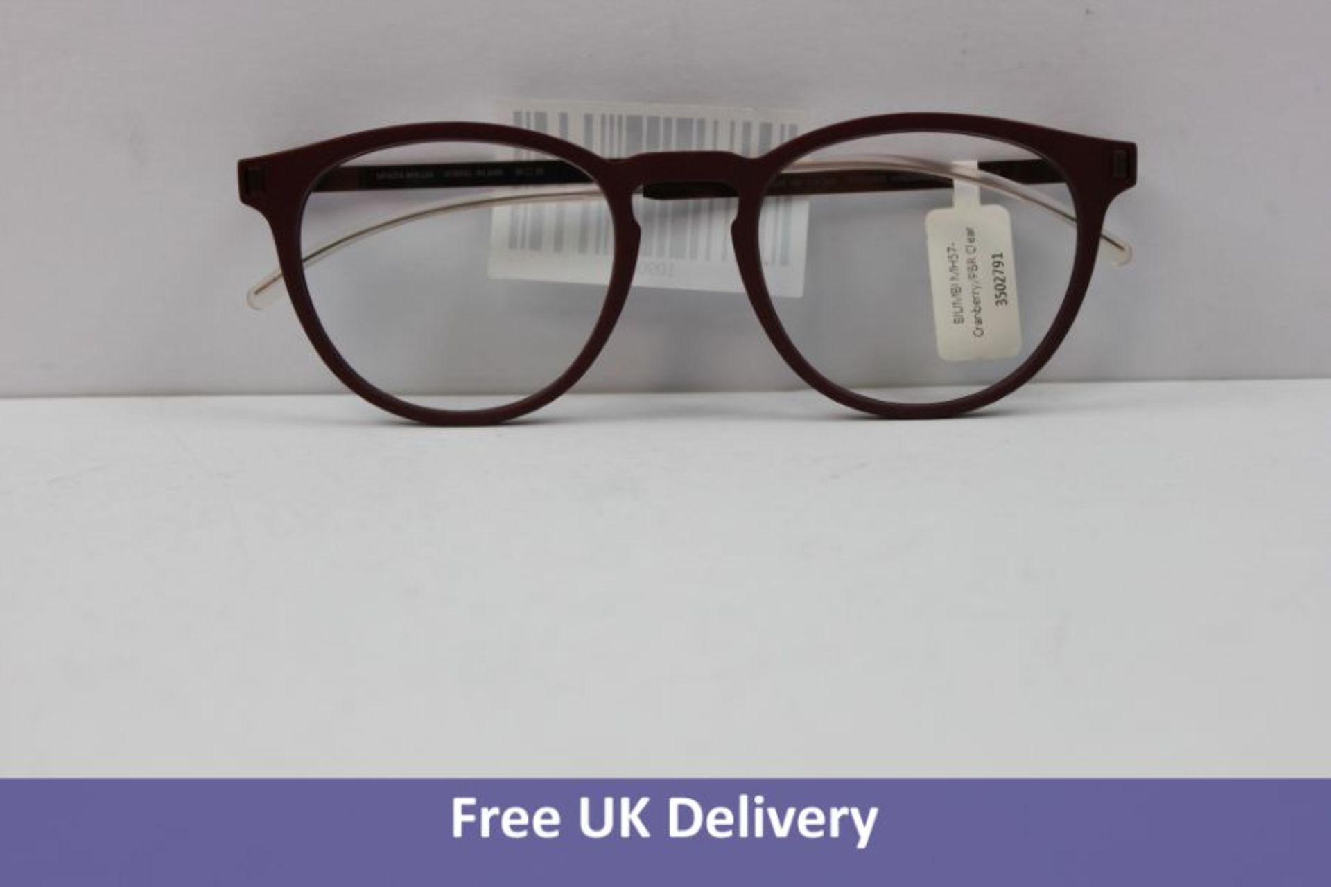 Mykita Bilimbi Unisex Glasses, Cranberry, Size 135