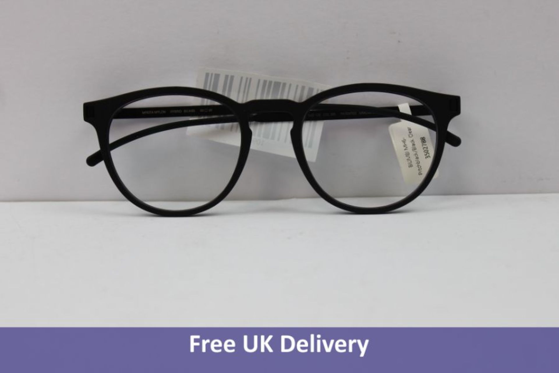 Mykita Bilimbi Unisex Glasses, Pitch Black, Size 135
