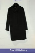 Ralph Lauren Women's Lauren Owl Slim Fit Coat, Cashmere Blend, Black, Size 8