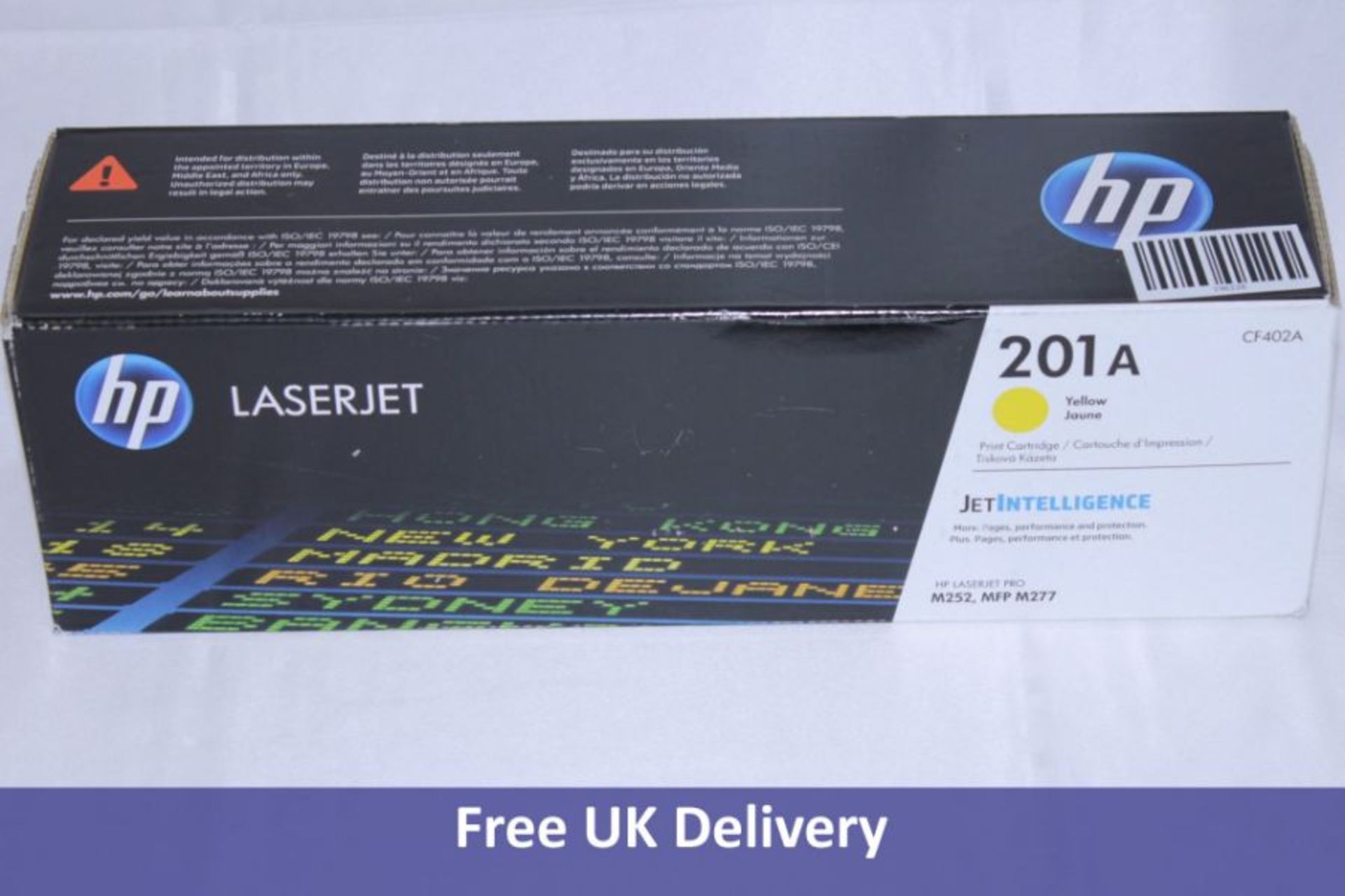 Two HP 201 A Laserjet Yellow Print Cartridge