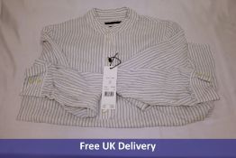 SET Women's White Striped Blouse, UK34