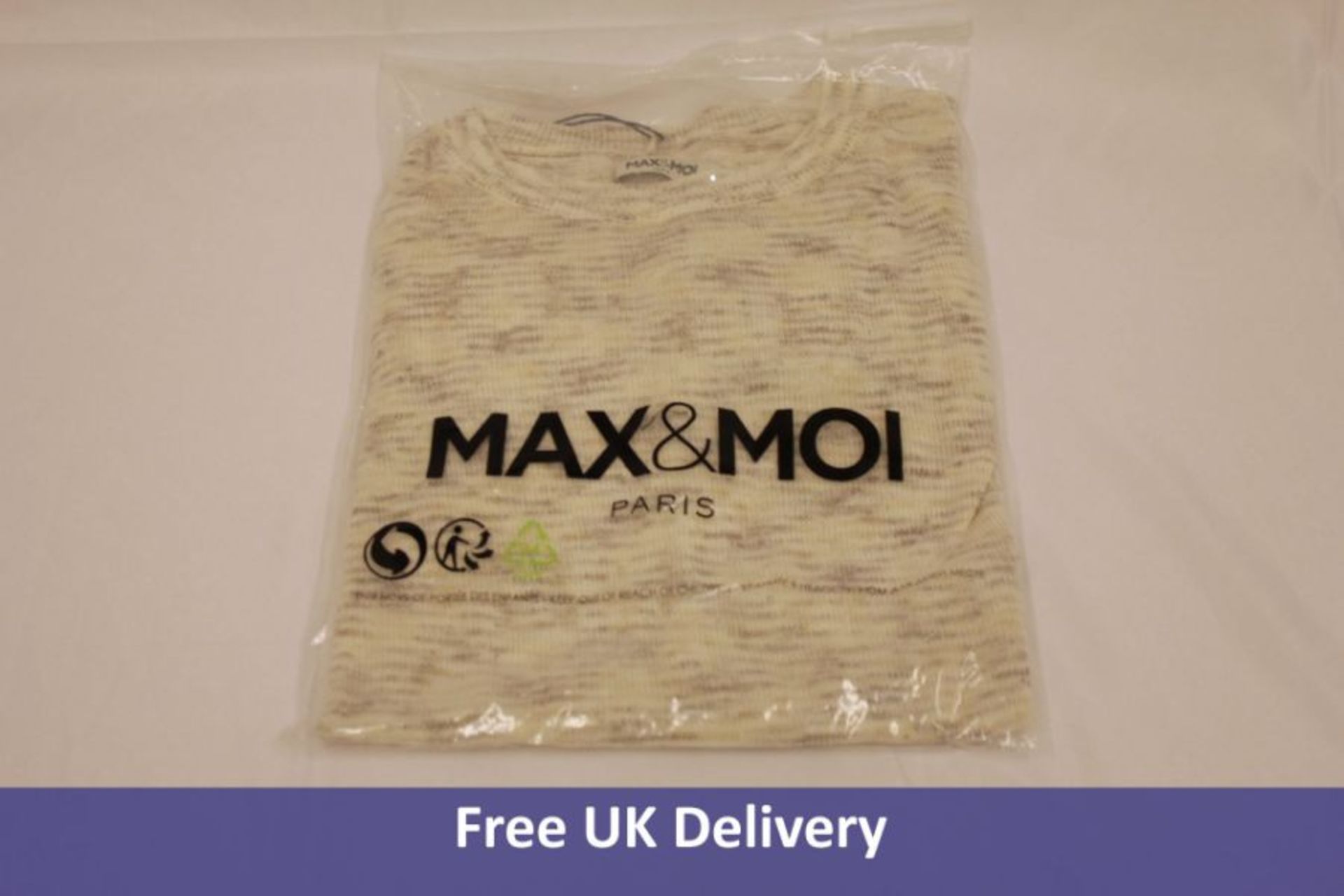 Four Max&Moi E21Linen Paoline Jumper to include 1x S, 2x M, and 1x L