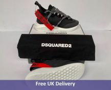 Dsquared2 Men's Speedster Lace Up Low Top Trainers, Red, Black & White, EU 41