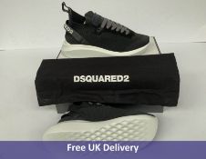 DSquared2 Men's Speedster Sneakers, Black and White, UK 7