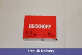 One Beckhoff 4-Channel Digital Input Terminal, EL1034 and 1x Beckhoff 8-Channel Digital Output Termi