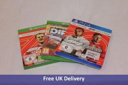 Approximately One Hundred Assorted Racing Games for PS4/PS5 & XBOX. Some boxes damaged. Some interna