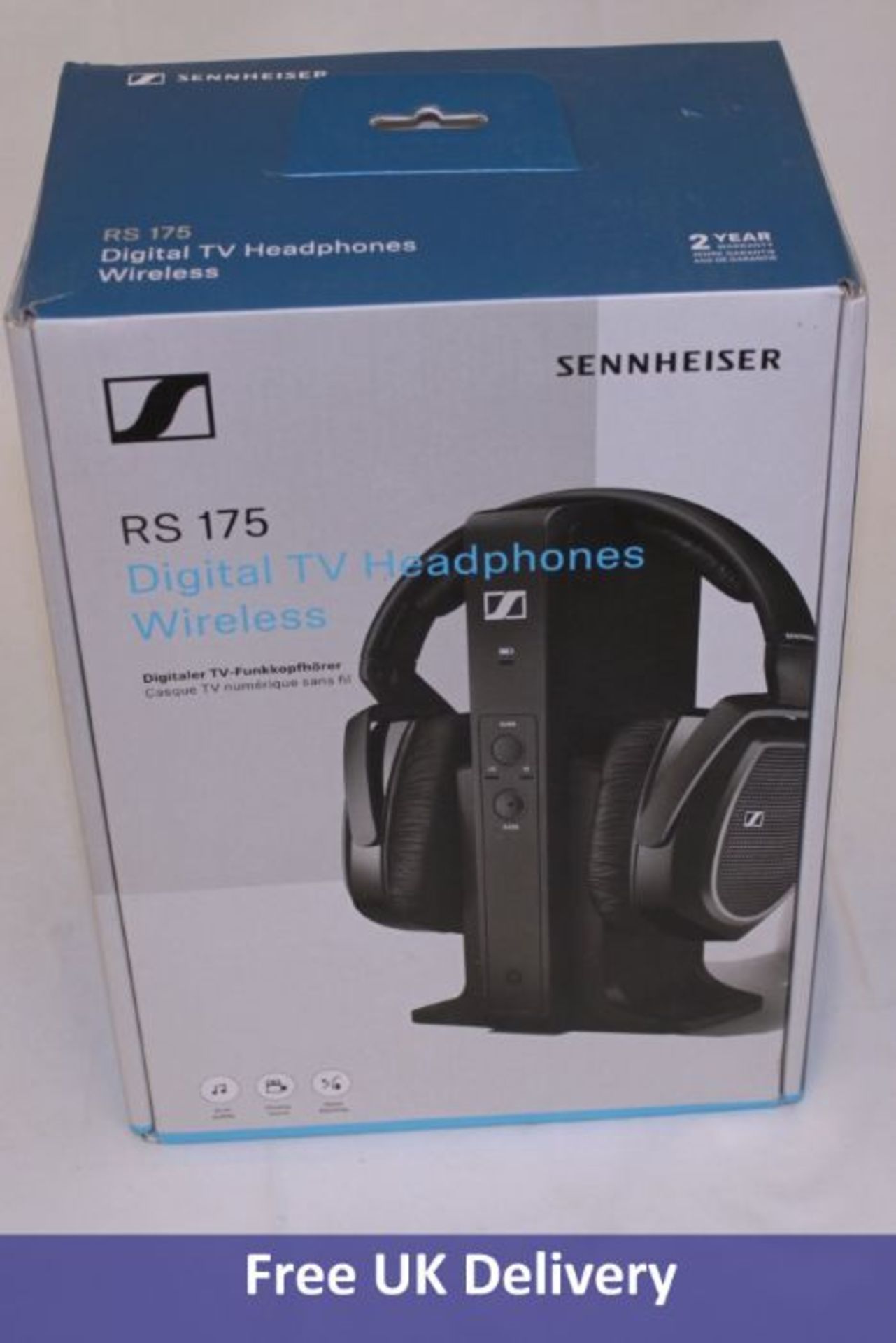 Sennheiser RS175 RF Wireless Headphones, Black