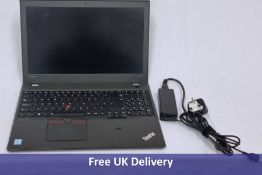 Lenovo ThinkPad T560 Laptop, Core i5 6300U, 8GB RAM, 240GB SSD, 15", Windows 10 Pro. Used.