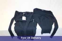 Malene Birger clothing to include 1x Drimia Ribbed Top, Night Sky, Large and 1x Duma Ribbed Dress, N