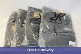 Four pairs of RevolutionRace Pusher Outdoor Jeans, 2x L/40 and 2x XL/42, All Shark Grey