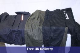High Everyday Couture Women's Clothing to include 2x Trousers, 1 Blue, 1 Green, UK 14, and Blue Shir