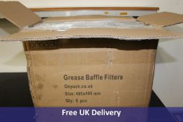 Six OnPack Grease Baffle Filters, 495x495mm