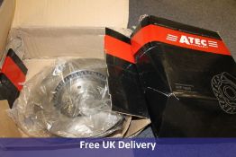 Brake Discs Pair, Front, Vented, part number ATP 10604048