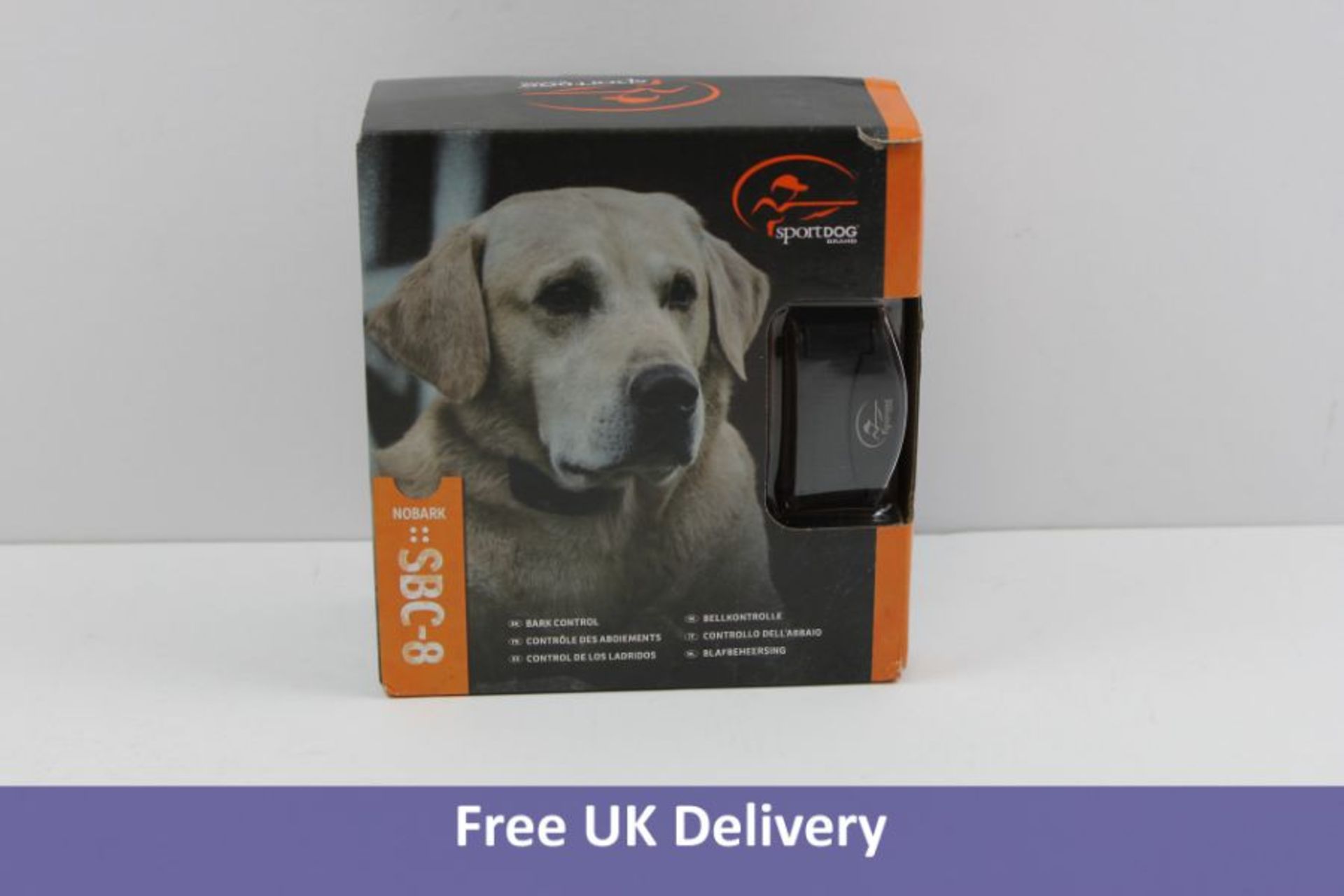 Sportdog Bark Control Collar SBC-8, Black. Box damaged