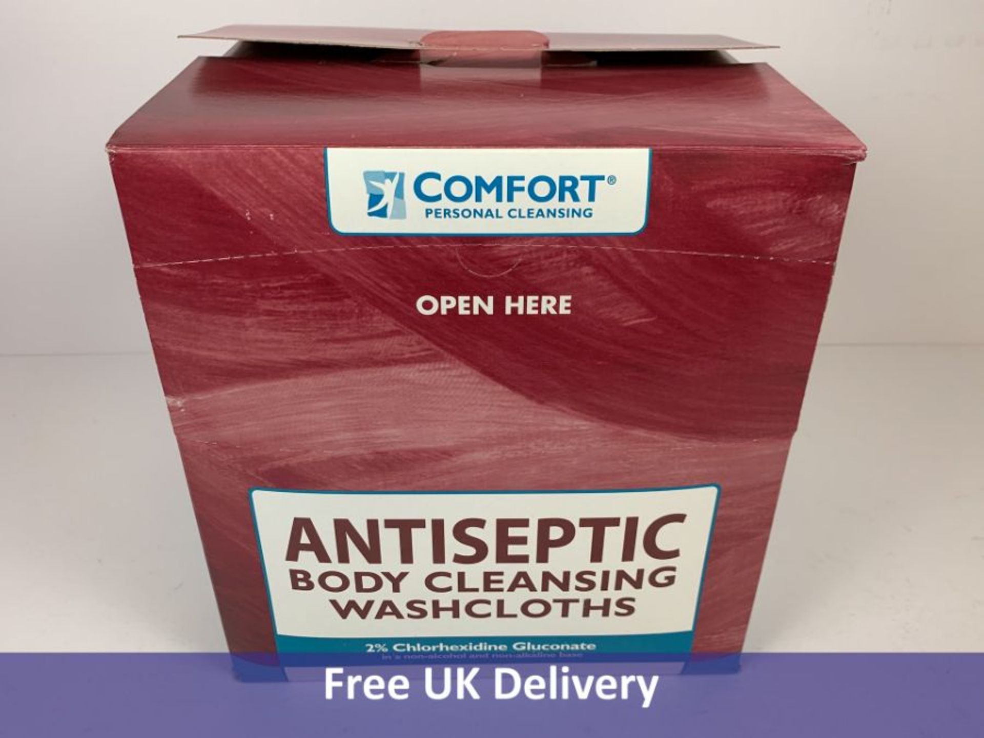 Twenty Packs of 6 Comfort Personal Antiseptic Body Cleansing Washcloths