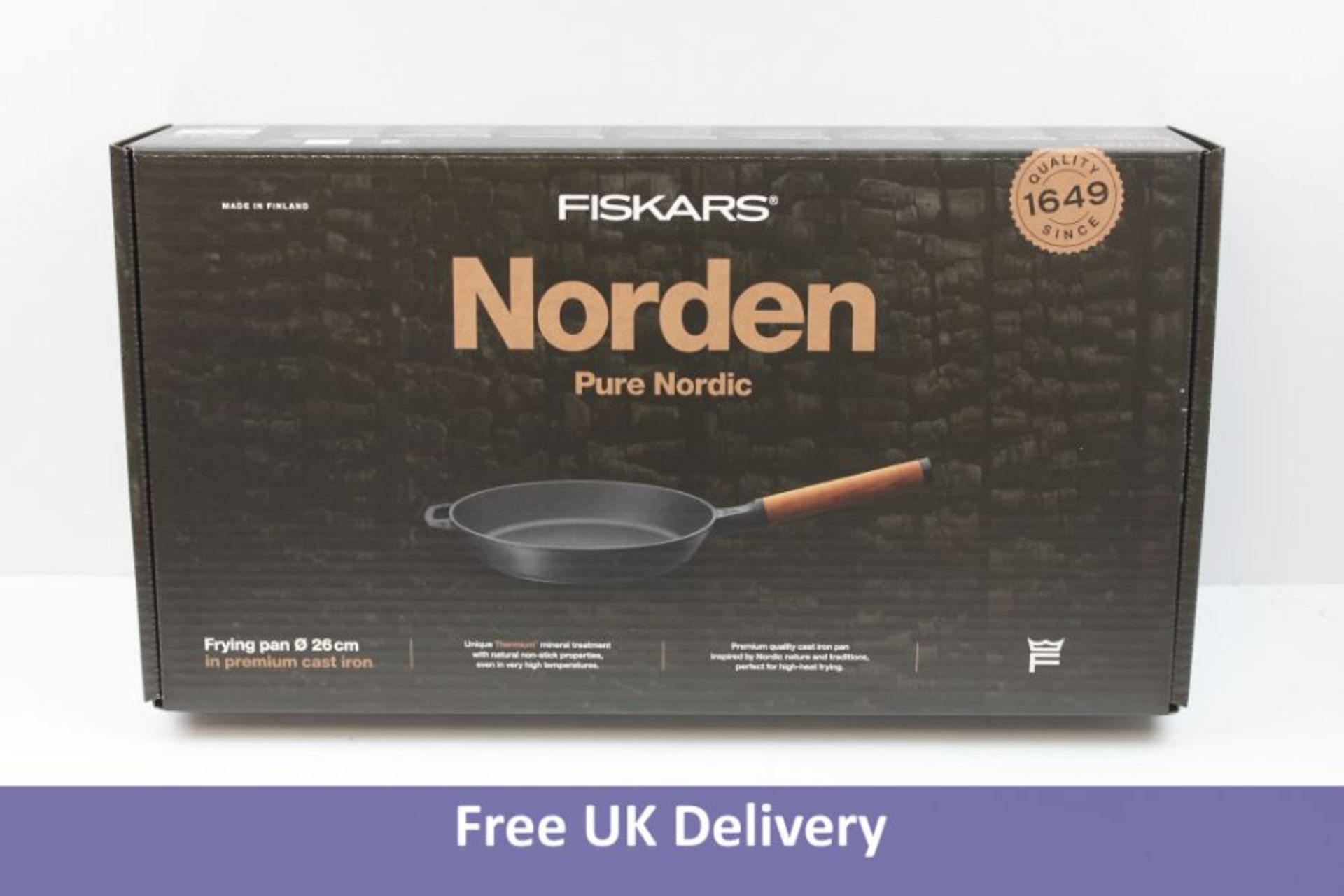 Fiskars Norden Frying Pan, Premium Cast Iron