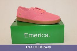 Two Emerica The Romero Laced Trainers, Pink to include 1x UK 9.5 and 1x UK 10