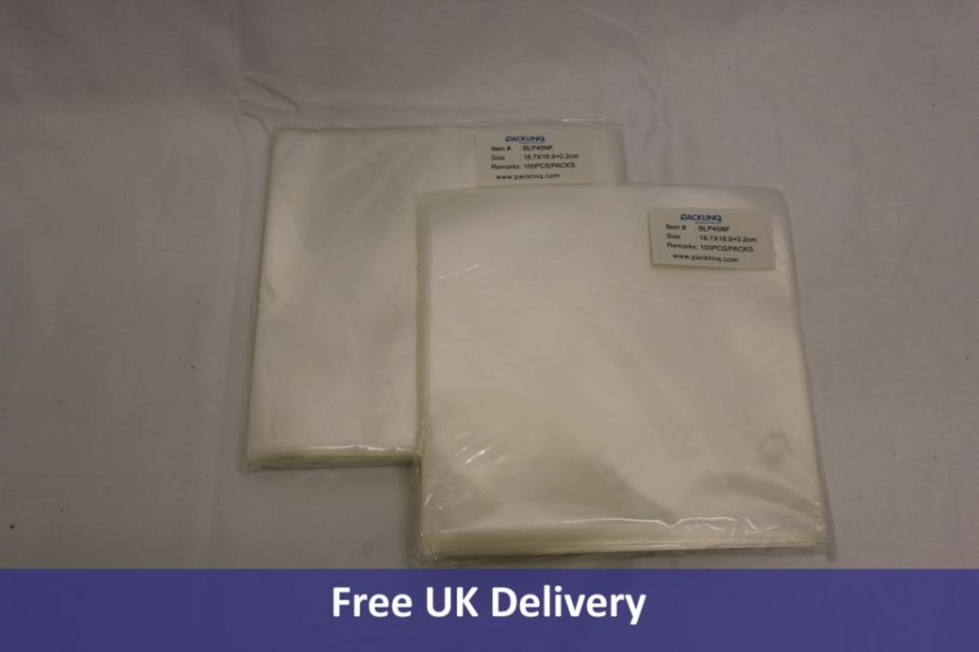 Fifteen Cellophane Bags 18.7 x 18.9 cm, 100 per pack