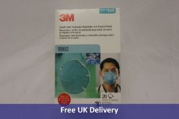 Thirty-six 3M 1860 N95 Healthcare Particulate Respirator Masks