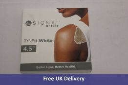 Signal Relief Tri-Fit Adhesive Strips, White 4.5"