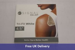 Signal Relief Tri-Fit Adhesive Strips, White 4.5"