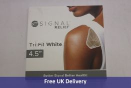 Signal Relief Tri-Fit Adhesive Strips, White 4.5"