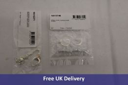 Two George Jensen items to include 1x Mercy Swirl Earrings, Silver and 1x Offspring Interlocking Bra
