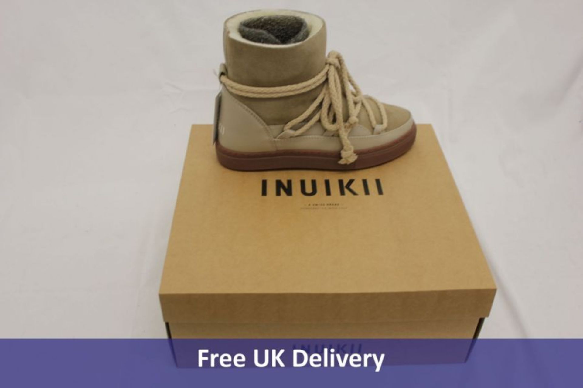 INUIKII Ankle Boots, Beige 70202-5, UK 4
