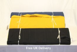 5x Bw - El jersey, 10m, Cotton , 200Gsm. Includes 2x Light Yellow, 1x Dark Yellow, 1x Black, 1x Dark