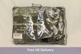 Two Moon Star Goose Feather Pillows, 50x70cm