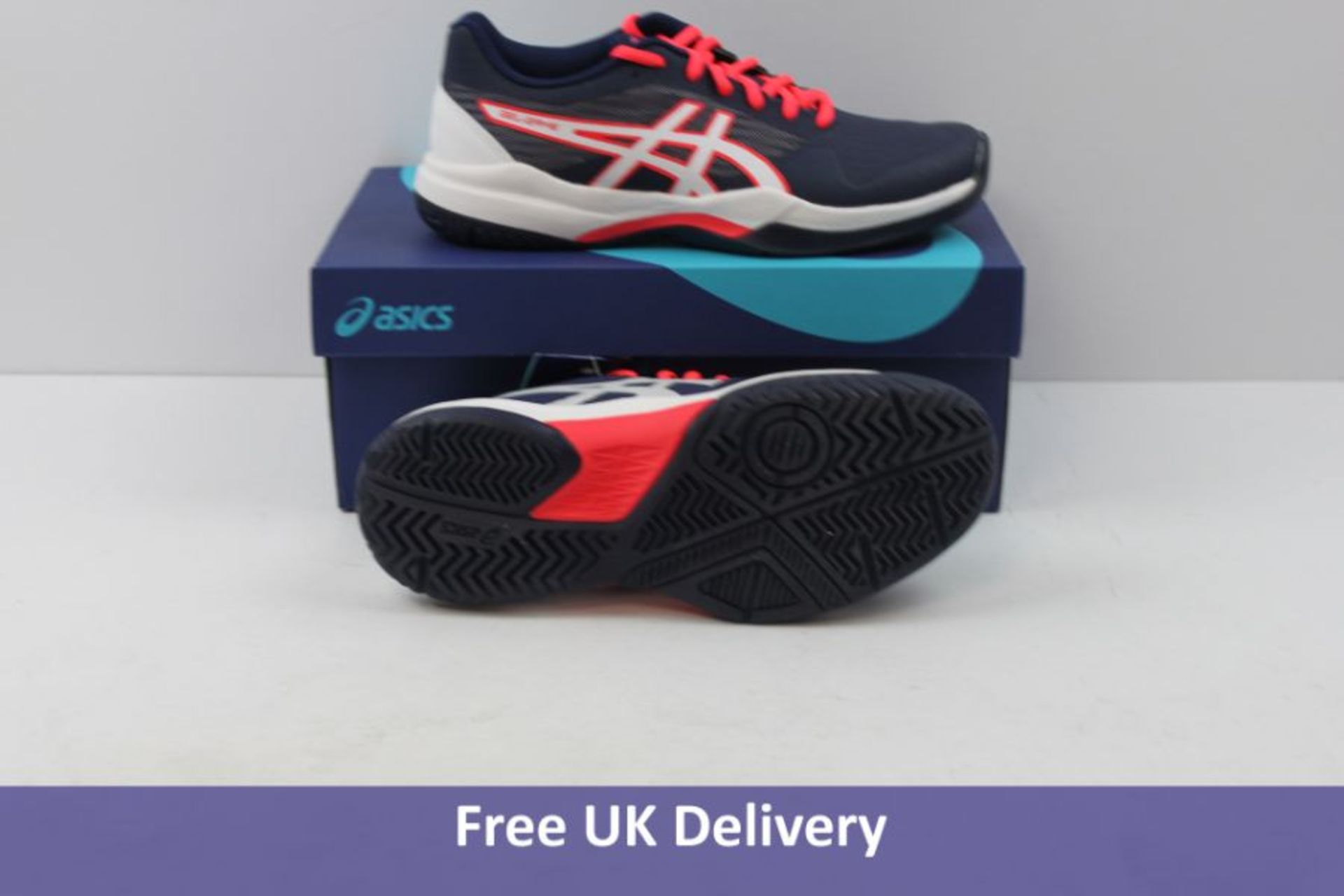 Asics Women's Gel-Game 7 Trainers, Navy and Pink, UK 5