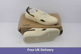 Saye Men's Trainers, Cream and Brown, UK 9.5. Box damaged