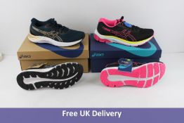 Two pairs of Asics Women's Trainers, UK 6.5