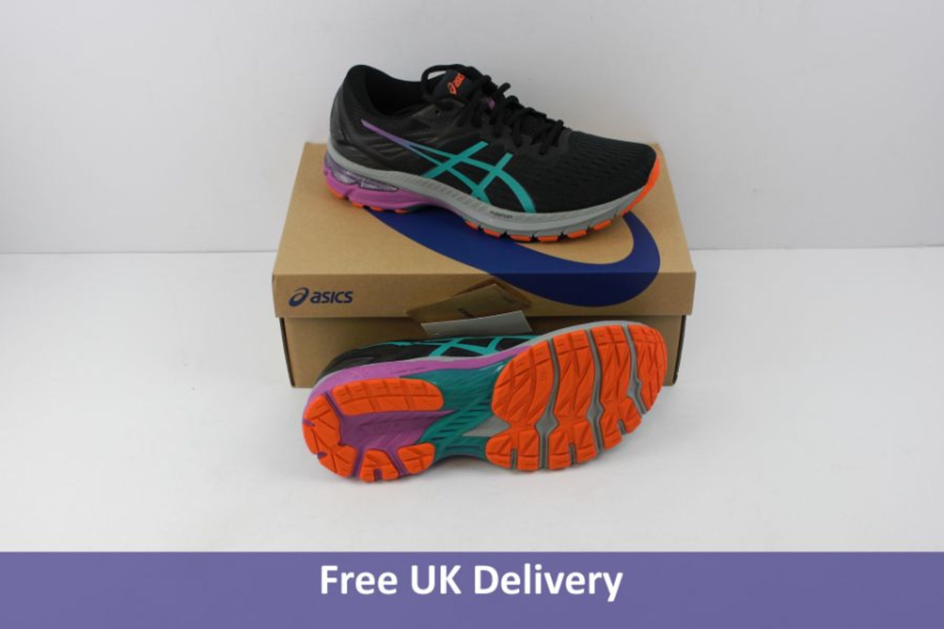 Asics Women's GT-2000 9 Trail Trainers, Black and Baltic Jewel, UK 8.5