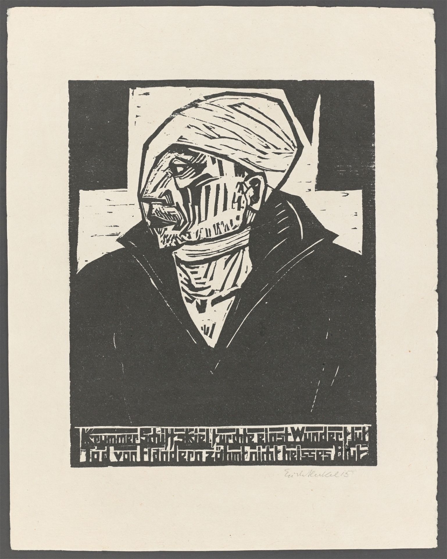 Erich Heckel. „Verwundeter Matrose“. 1915 - Bild 2 aus 3