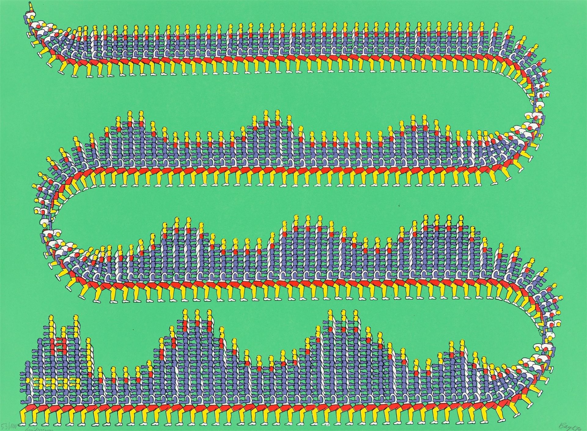 Thomas Bayrle. „Lindwurm“. 1970