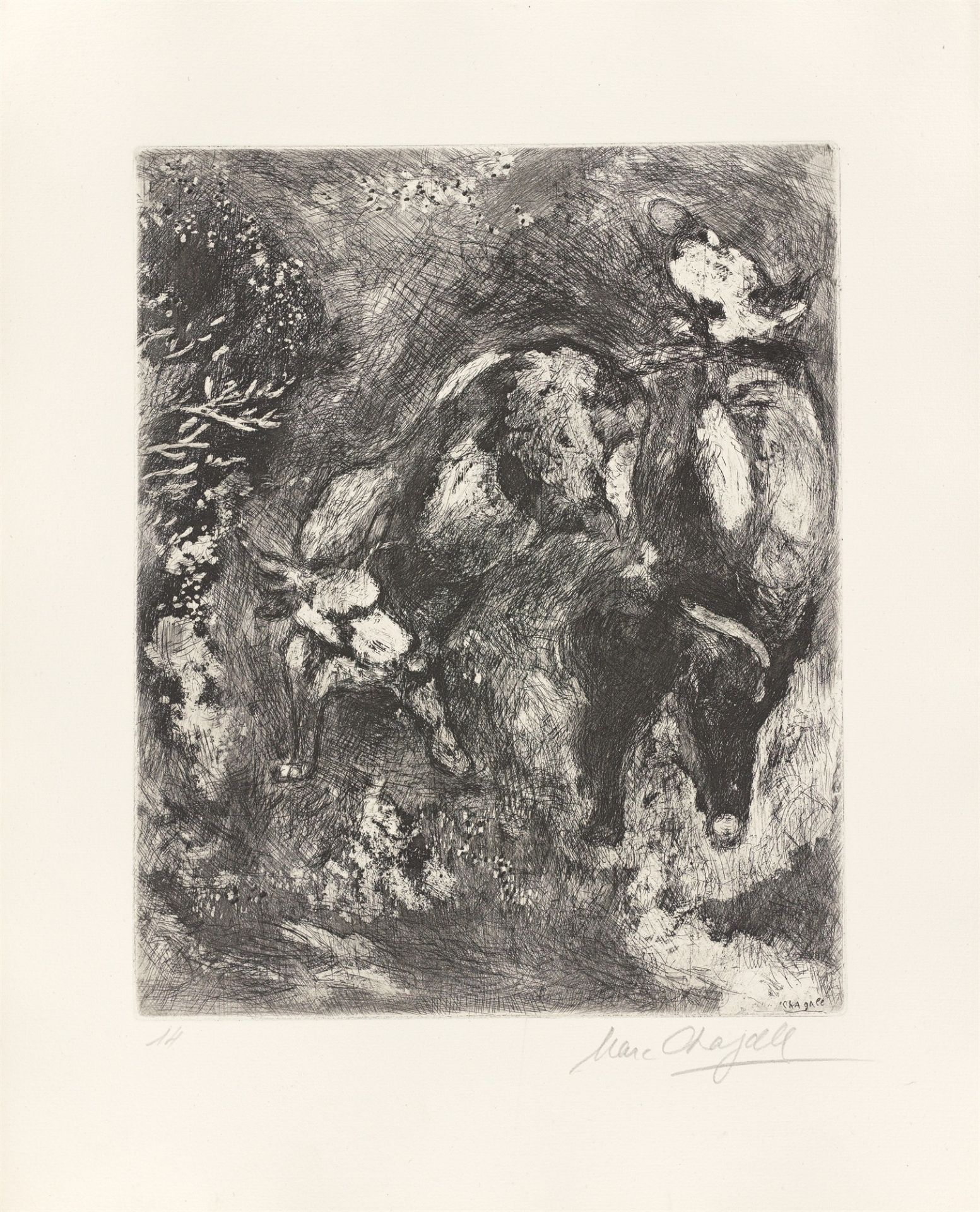 Marc Chagall. Aus: „Jean de La Fontaine: Fables“. 1927/1952