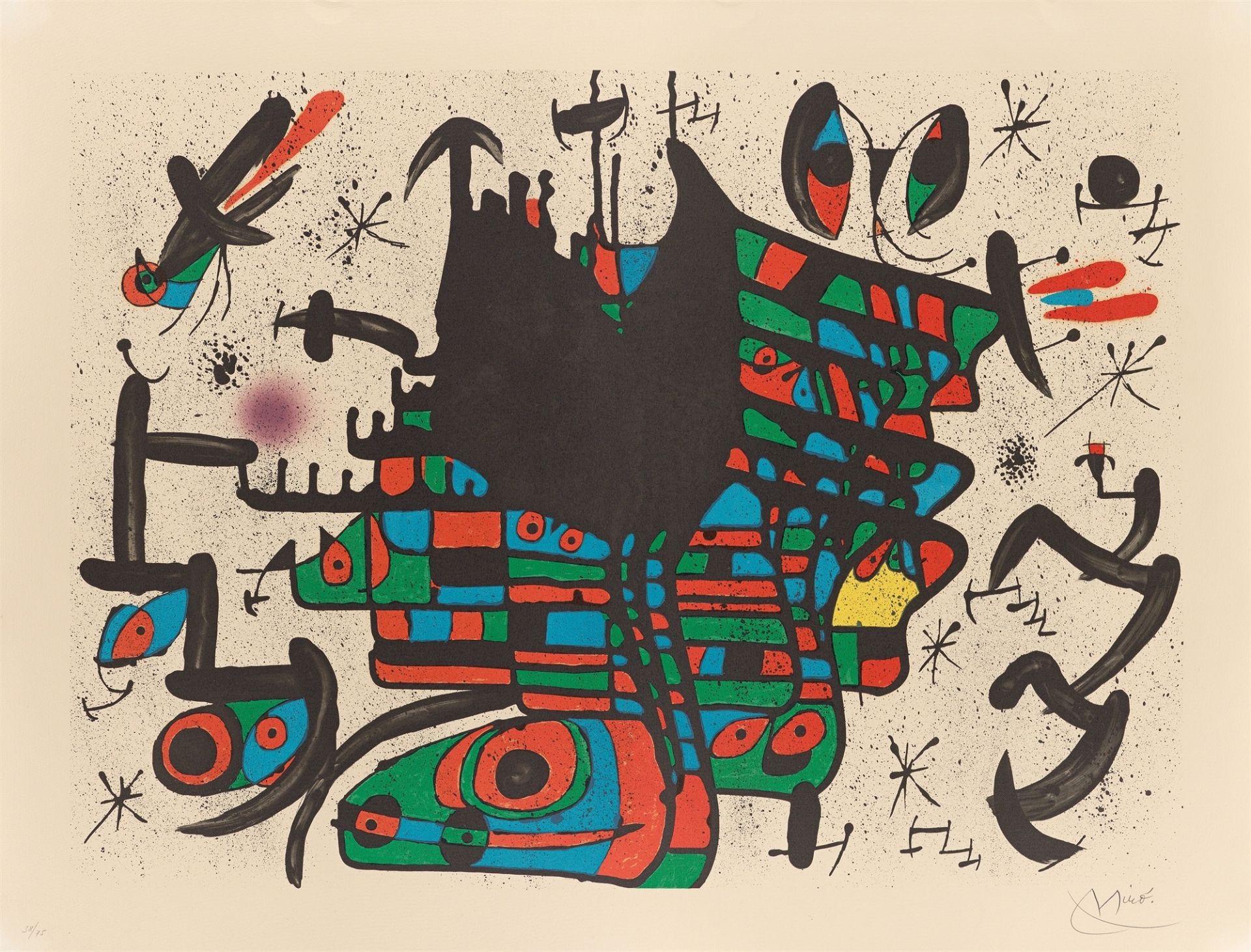 Joan Miró. Aus: „Homenatge à Joan Prats“. 1971