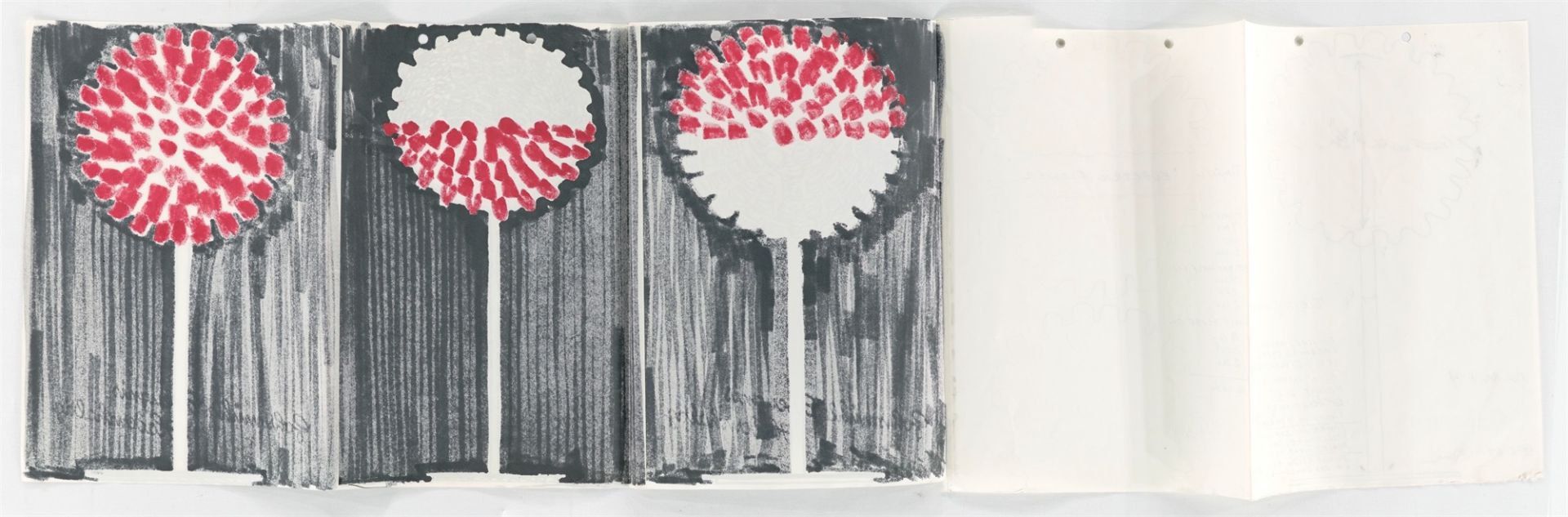 Otto Piene. Entwürfe für die Lichtskulptur: „Electric Flower“. 1967 - Bild 3 aus 4
