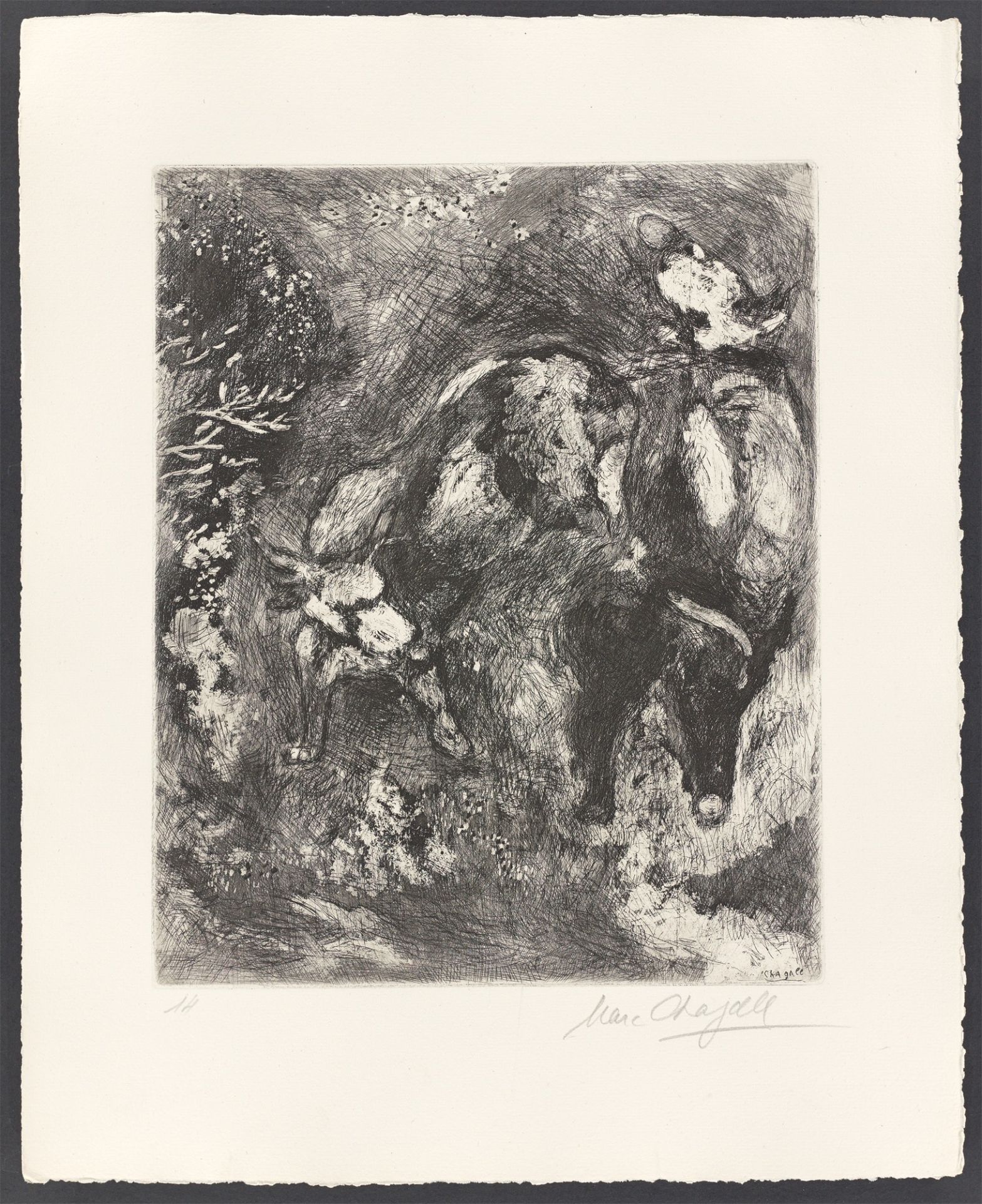 Marc Chagall. Aus: „Jean de La Fontaine: Fables“. 1927/1952 - Bild 2 aus 3