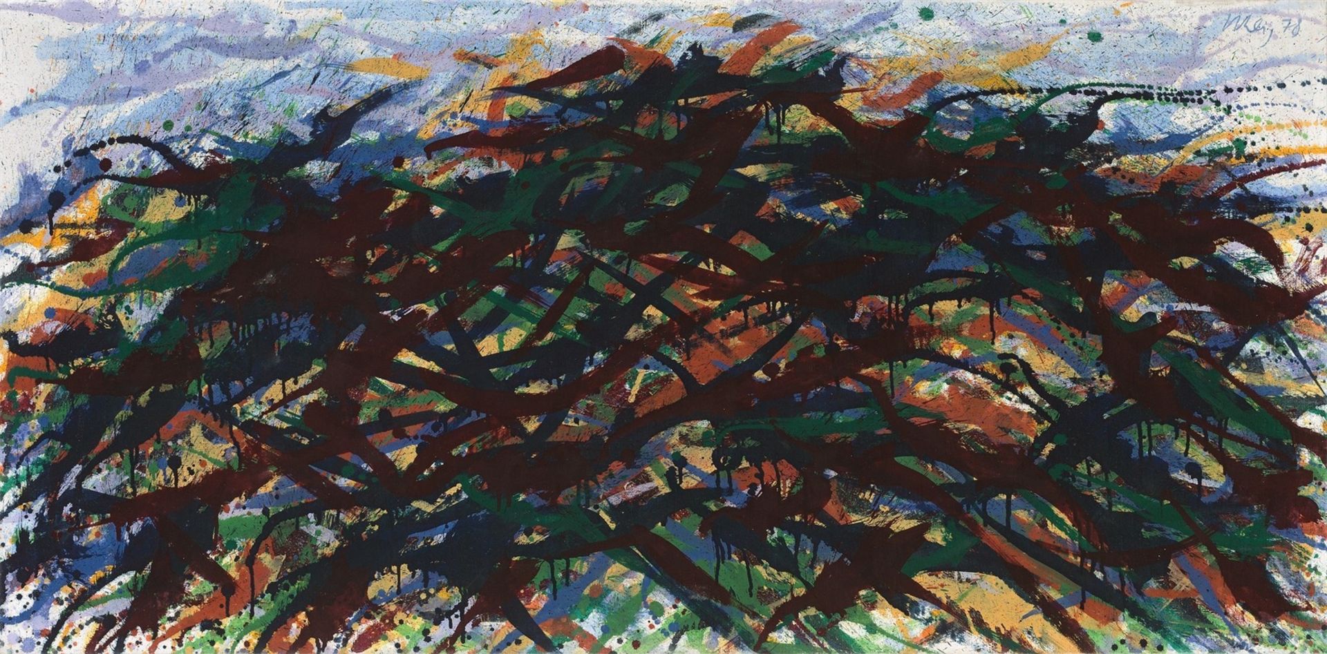 Max Uhlig. „Mecklenburger Landschaftsformation (bei Penzlin)“. 1978