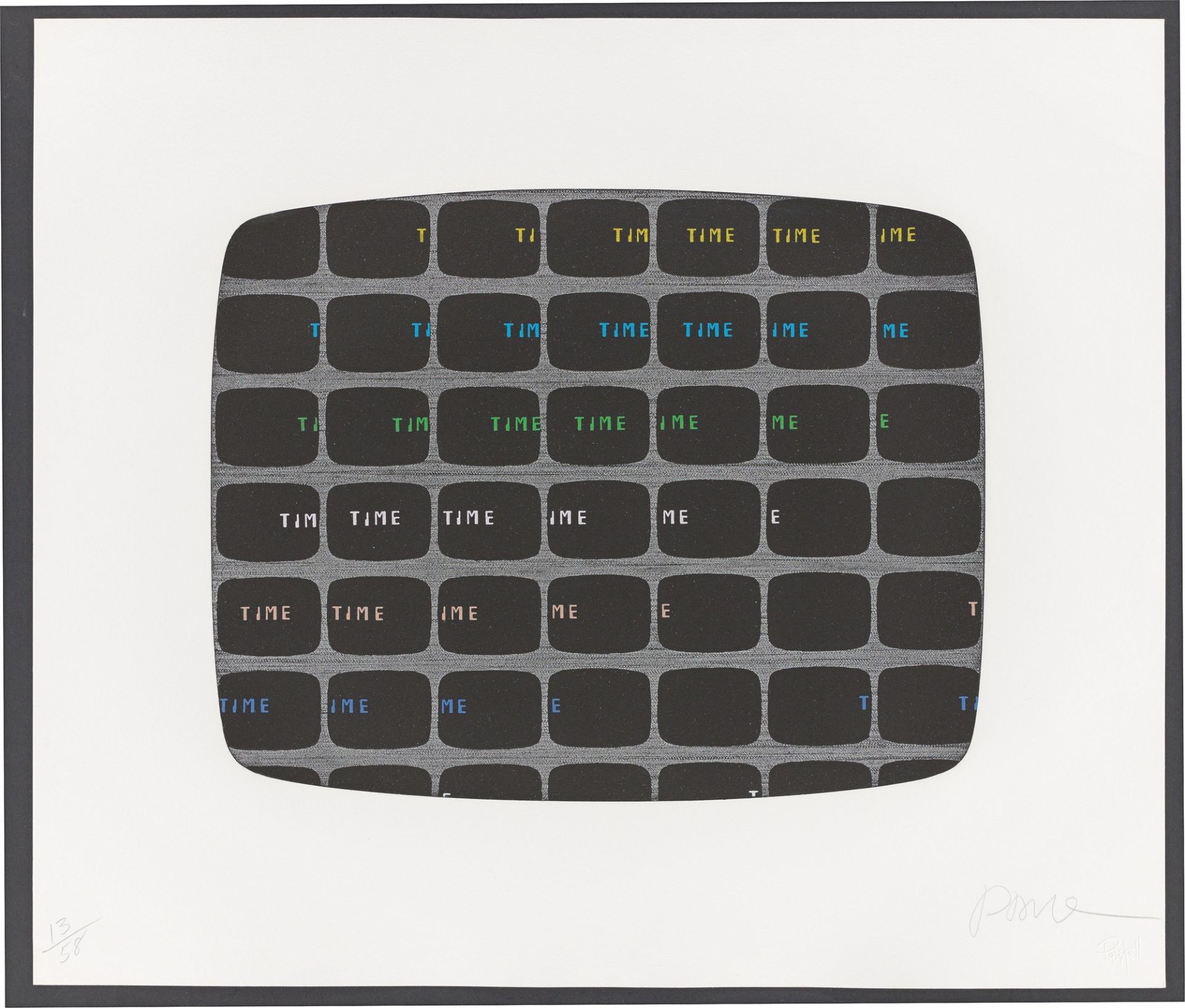 Nam June Paik. „Time Runs / Tape Runs“ / „I-Ching / Et-Ching“. 1984 - Bild 2 aus 6