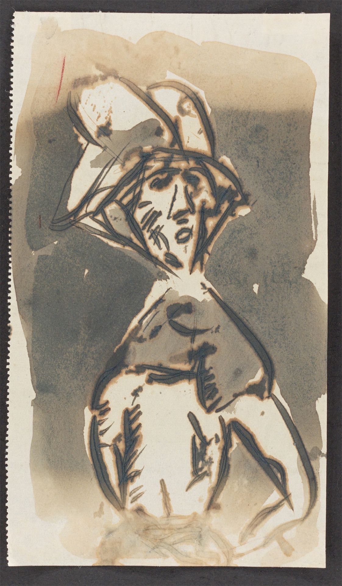 Christian Rohlfs. „Frau mit Hut“. Um 1915 - Bild 2 aus 4