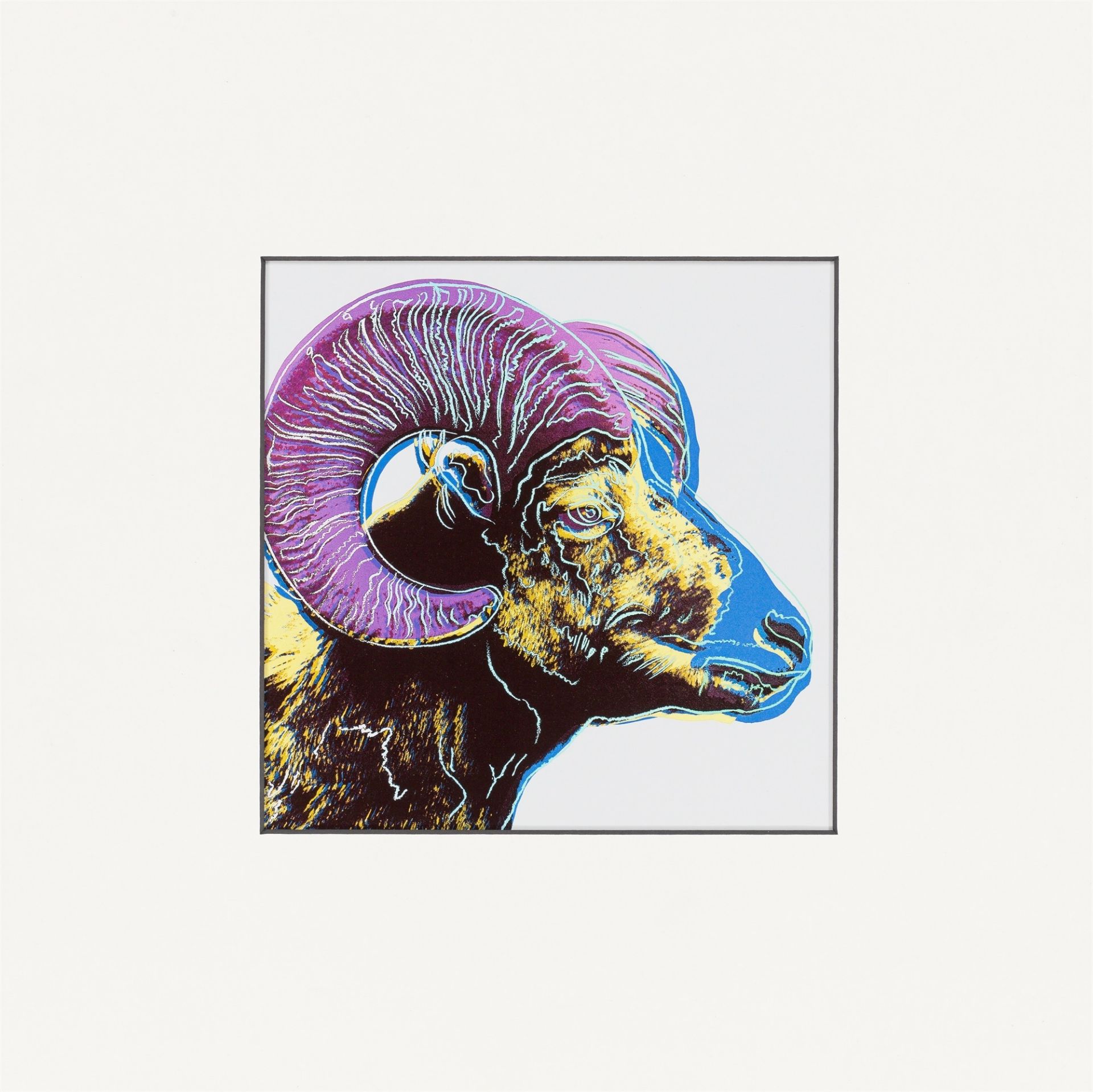 Andy Warhol. Bighorn Ram. Aus: „Endangered Species“. 1987 - Bild 5 aus 7